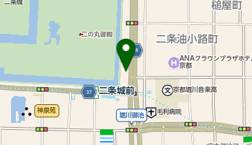 二条城前タクシーのりばの地図画像