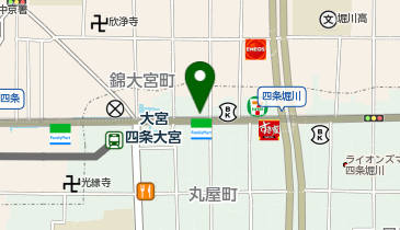 四条大宮駅東タクシー乗り場の地図画像