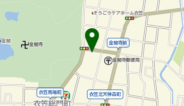 金閣寺前タクシー乗り場の地図画像