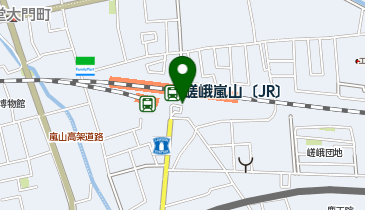 嵯峨嵐山駅南口タクシー乗り場の地図画像