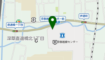 京都医療センタータクシー乗り場の地図画像