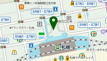 札幌駅北口タクシー乗り場の地図画像