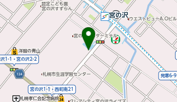 宮の沢駅前タクシー乗り場の地図画像