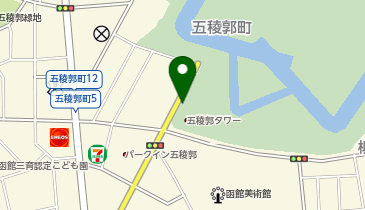 五稜郭タワー前タクシー乗り場の地図画像