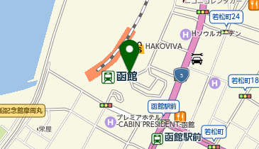 函館駅前タクシー乗り場の地図画像