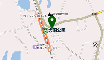 大沼公園駅前タクシー乗り場の地図画像