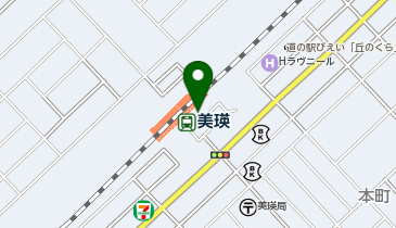 美瑛駅前タクシー乗り場の地図画像