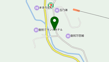 室蘭ハイヤー株式会社 登別温泉営業所タクシー乗り場の地図画像