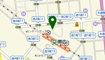 帯広駅北口タクシー乗り場の地図画像