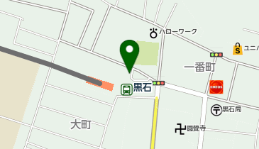 黒石駅前タクシー乗り場の地図画像