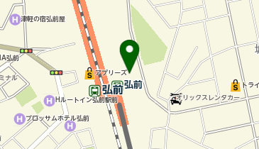 弘前駅城東口タクシー乗り場の地図画像