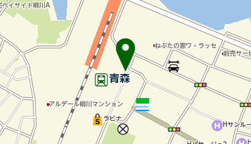 青森駅東口前タクシー乗り場の地図画像