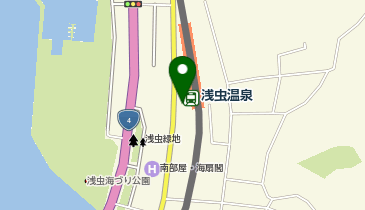 浅虫温泉駅前タクシー乗り場の地図画像