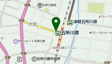 五所川原駅前タクシー乗り場の地図画像