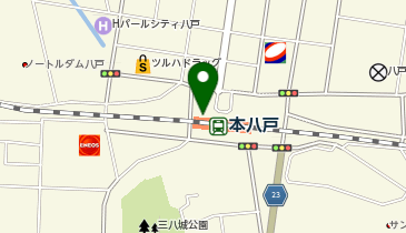 本八戸駅前タクシー乗り場の地図画像