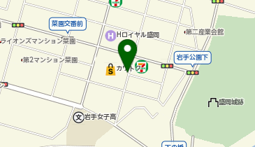 パルクアベニュー・カワトク前タクシー乗り場の地図画像