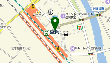 盛岡駅東口タクシー乗り場の地図画像