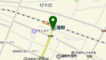 遠野駅前タクシー乗り場の地図画像