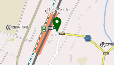 二戸駅東口タクシー乗り場の地図画像