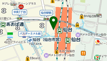 仙台駅西口タクシー乗り場の地図画像