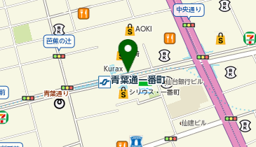 仙台藤崎前タクシー乗り場の地図画像