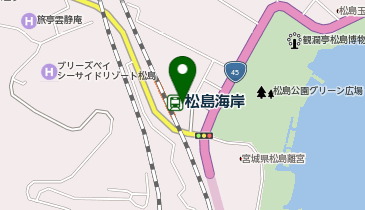 松島海岸駅前タクシー乗り場の地図画像