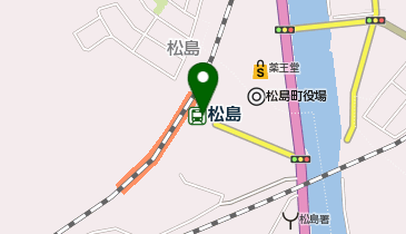 松島駅前タクシー乗り場の地図画像