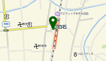 白石駅前タクシー乗り場の地図画像