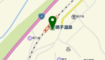 鳴子温泉駅前タクシー乗り場の地図画像
