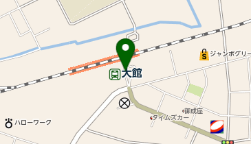 大館駅東口タクシー乗り場の地図画像