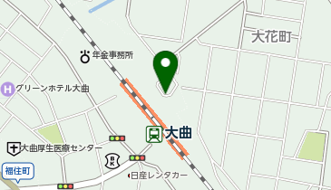 大曲駅東口タクシー乗り場の地図画像