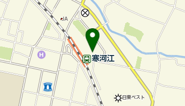 寒河江駅前タクシー乗り場の地図画像