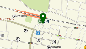 白河駅南口タクシー乗り場の地図画像