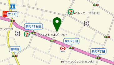 茨城オート株式会社 タクシー申込窓口 タクシー乗り場の地図画像
