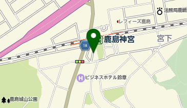 鹿島神宮駅前タクシー乗り場の地図画像