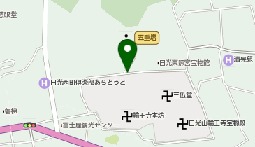 日光市山内駐車場内タクシー乗り場の地図画像