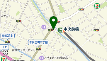 中央前橋駅前タクシー乗り場の地図画像
