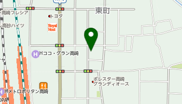 上信ハイヤー株式会社 東町のりばの地図画像