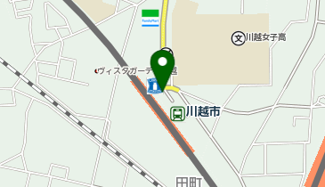 川越市駅前タクシー乗り場の地図画像