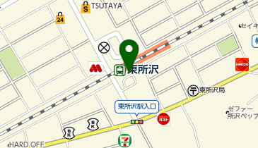 東所沢駅前タクシー乗り場の地図画像