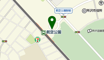 航空公園駅東口タクシー乗り場の地図画像