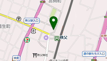 秩父丸通タクシー株式会社 タクシー乗り場の地図画像