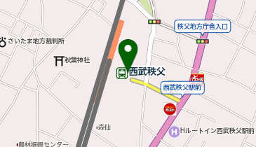 西武秩父駅前タクシー乗り場の地図画像