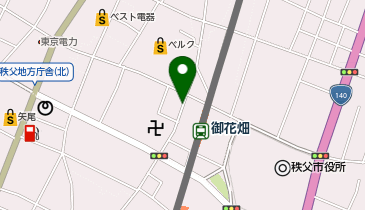 秩父ハイヤー 秩父のりばの地図画像