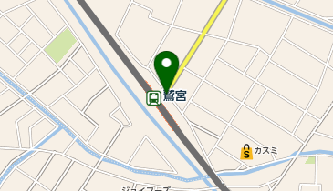 鷲宮駅東口タクシー乗り場の地図画像