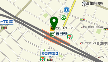 春日部駅東口タクシー乗り場の地図画像