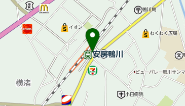 安房鴨川駅東口タクシー乗り場の地図画像