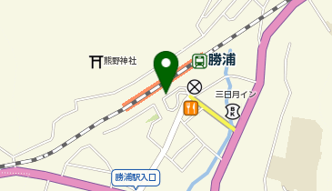 勝浦駅前タクシー乗り場の地図画像