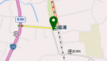 富浦駅前タクシー乗り場の地図画像
