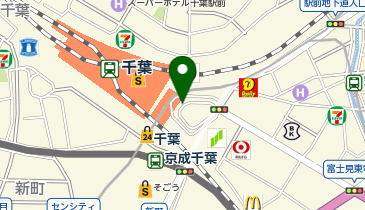 千葉駅東口タクシー乗り場の地図画像